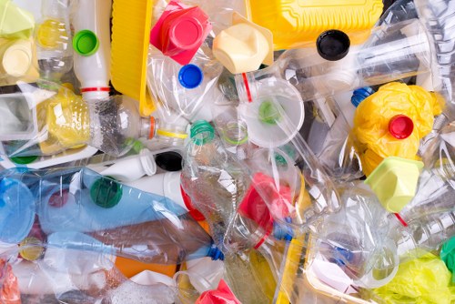 Organized process of office items being cleared systematically