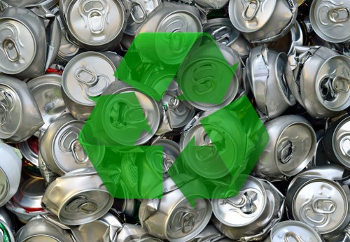 Recycling processes in commercial waste management